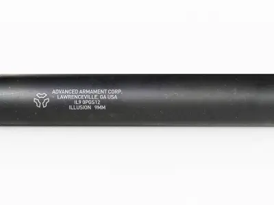 AAC Illusion 9 Handgun Suppressor Low-poly 3D model