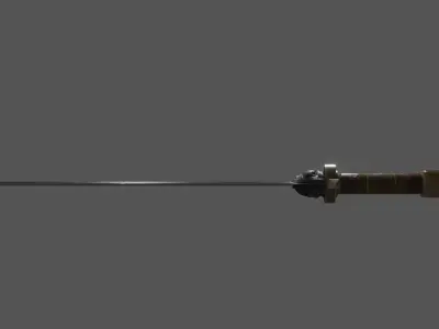 The Skull Sword Low-poly 3D model