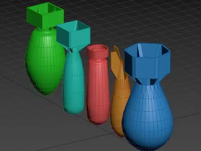 Nuclear Bombs Free 3D model