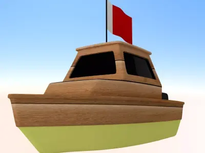 Ajman Fishing Boat 3D model