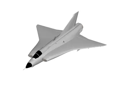 Saab 35 Draken 3D model purchase