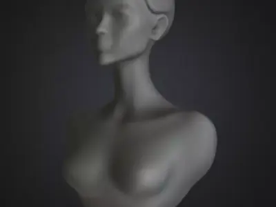 Woman Silhouette 3D Model Decorative Sculpture Free 3D print model