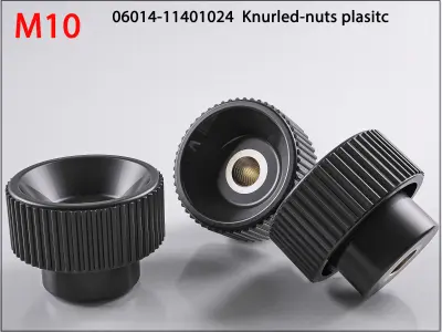 3D Nuts M10 06014-11401024  Knurled-nuts plasitc 3D Print Model 3D print model