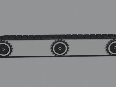 treadmill Sanitization Machine Low-poly 3D model