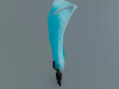 3D Icy Spear Model  3D model