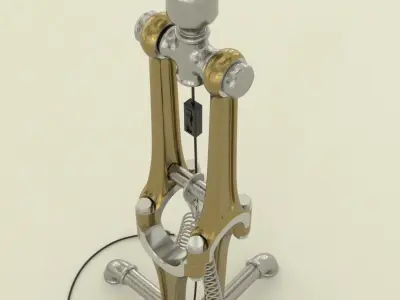 Industrial lamp 3D model purchase