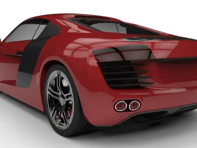 Audi R8 Free 3D model 3