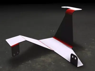 Bracket paper airplane Free 3D model