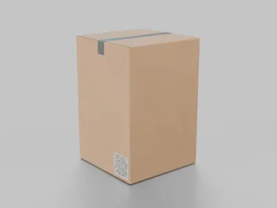 Deep Storage Cardboard Box - Rigged and Fully Customizable Low-poly 3D model purchase