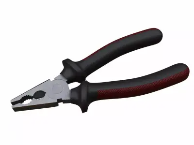3D Combination Pliers 3D model