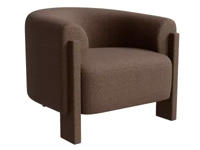Classic Home Occasional Chair Low-poly 3D model