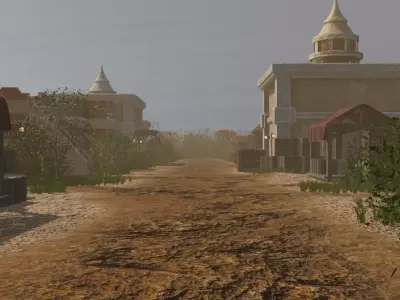 Island Village 3D model