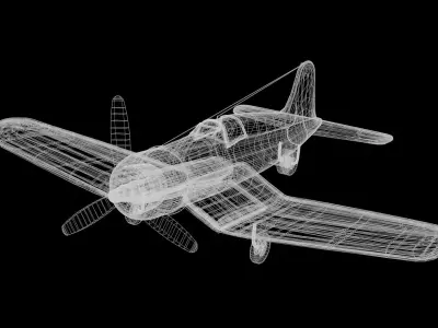 Corsair plane 3D model