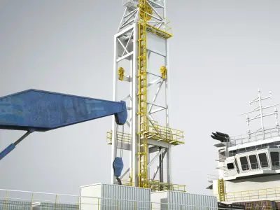 Offshore Supply Vessel 3D model