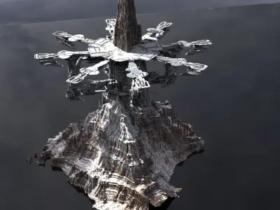 Landing Pad of the Gods 3 3D model