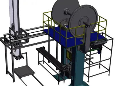 Brick stacking machine 3D model