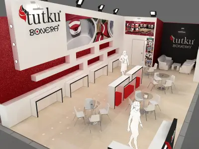 Exhibition Stand - ST0028 3D model