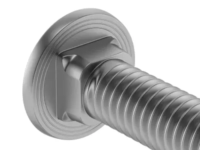 Carriage Bolt 3D model
