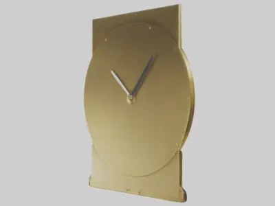 Traditional Wall Clock model Low-poly 3D model