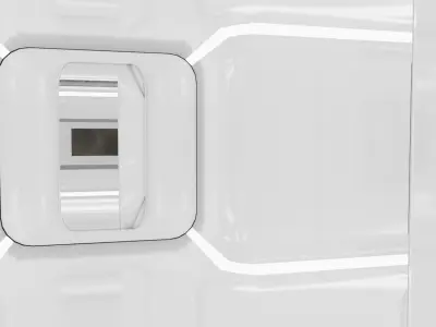 Kit bash space modules sci-fi Low-poly 3D model