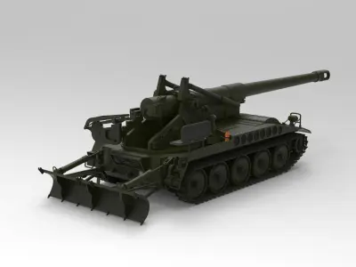 M110 howitzer 3D model