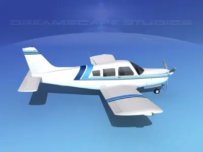 Piper Turbo Arrow 240 V02 3D model