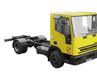 Iveco Eurocargo 100E18 2001 Chassis Low-poly 3D model