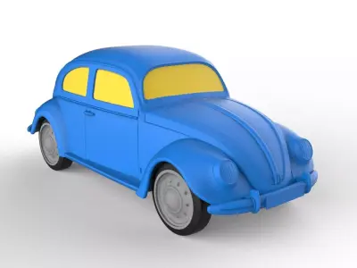 Volkswagen Beetle 1949 Classic Car 3D print model