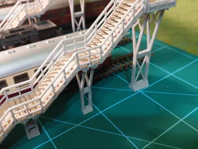 Modular footbridge mod1 1-87 FDM 3D print model