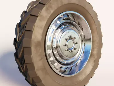 Off Road Vehicle Wheel Free 3D model
