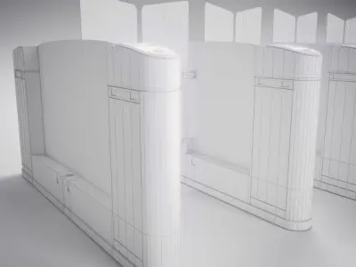 Metro Turnstile 3D model purchase