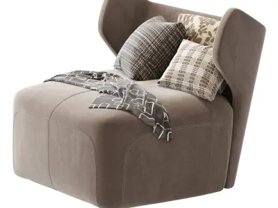 DC 80 Armchair Ceccotti Collezioni 3D model