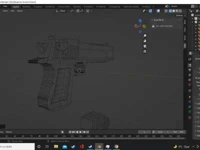 Desert Deagle LowPoly free Free low-poly 3D model