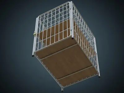 Cage 2A Low-poly 3D model