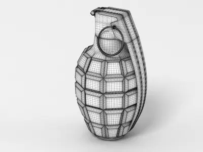 Hand Grenade 3D model 6