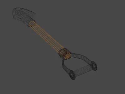 Psuedo-Realistic Low poly Shovel 3D Model Low-poly 3D model