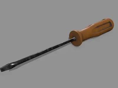 screwdriver Low-poly 3D model 24
