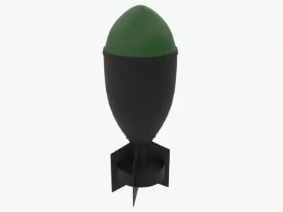 Missile Bomb Cartoon Weapon 3D model