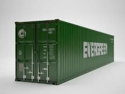 Cargo Container - EVERGREEN - Contenedor de carga 3D model
