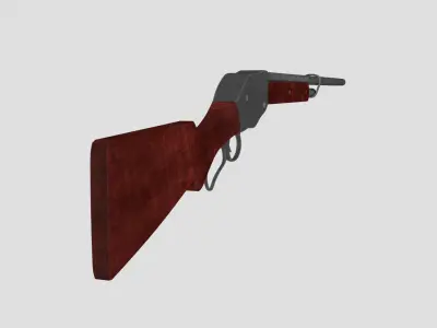 Shotgun Low-Poly Low-poly 3D model