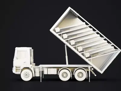 Shahed-136 Drone Launcher Truck - Military UAV Launch System  3D model