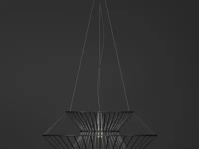 VERTO loft industrial scandinavian celing Lamp by Zumaline 3D model