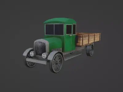Brockway 1925 Low-poly 3D model