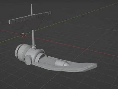 Striker rocket launcher Free low-poly 3D model