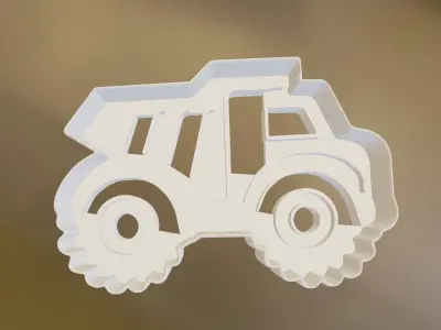 Truck Cookie Cutter 3D print model