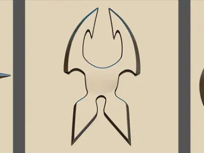 100 Shuriken Alpha and Brushes Pack for Zbrush Low-poly 3D model