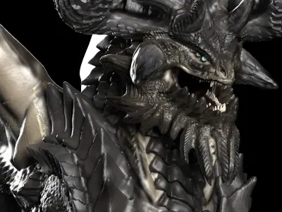Epic 3D dragon Model 90k Low-poly 3D model