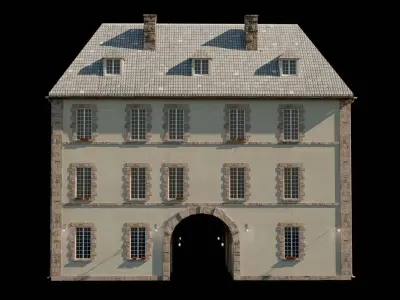 Medieval Building Low-poly 3D model purchase