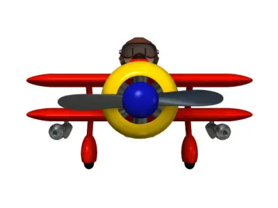Toy Plane 3D model get