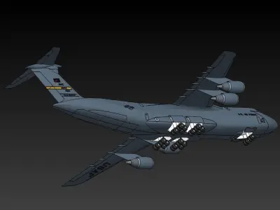 Lockheed C-5M Galaxy 3D model